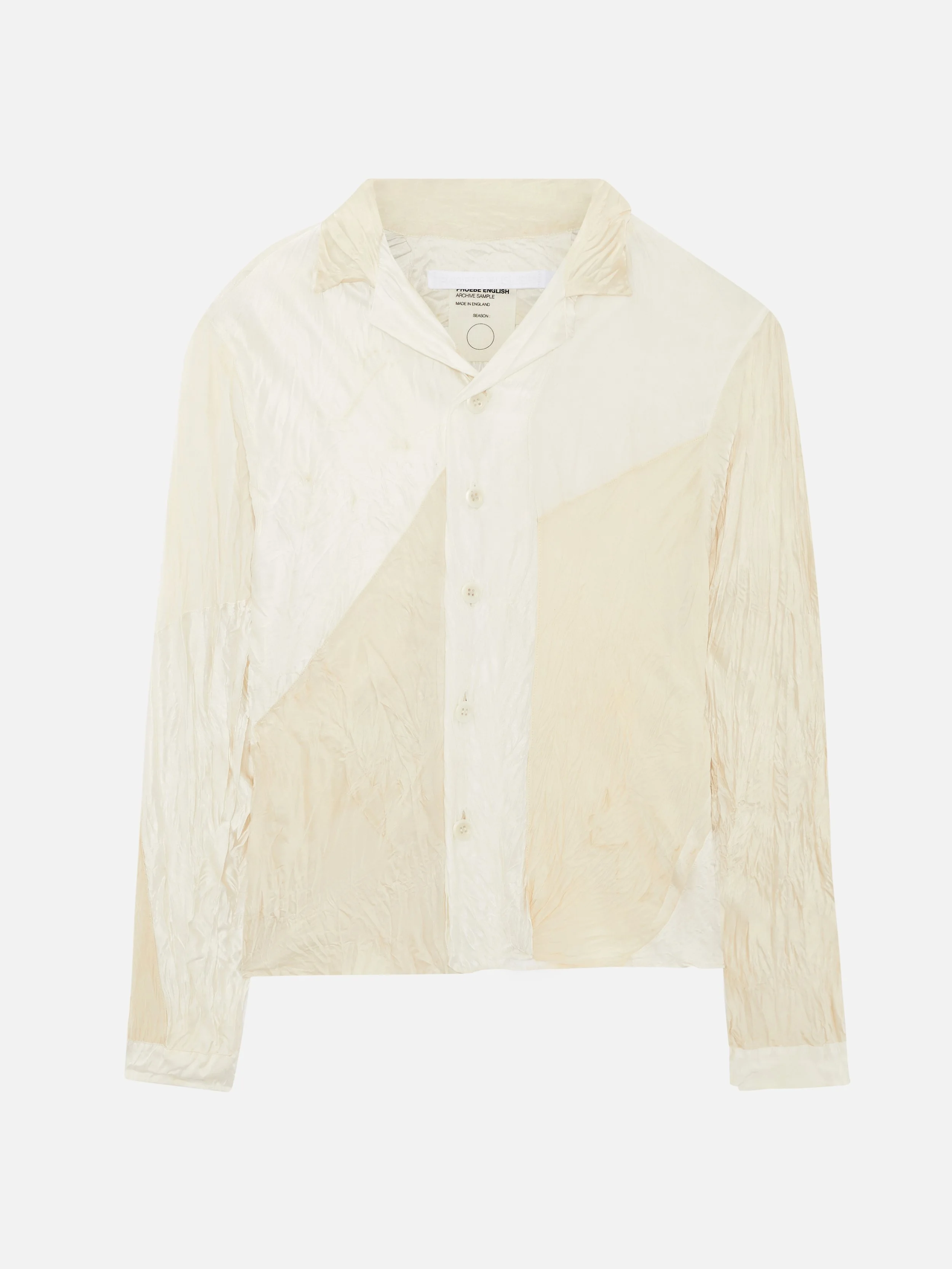【値下げ交渉可】 PHOEBE ENGLISH コットンシャツ SHRT 418 CRINKLE SHIRT — PHOEBE ENGLISH